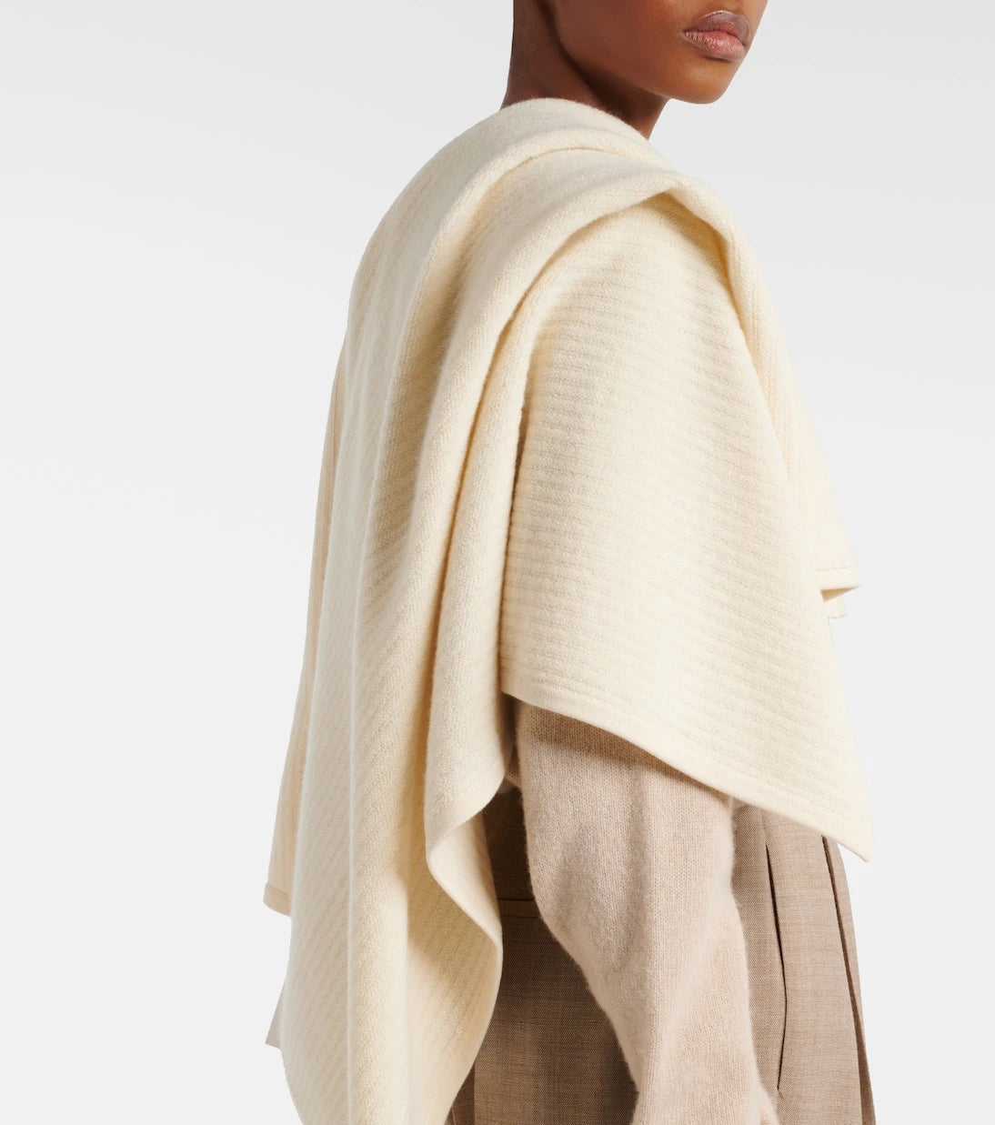 The Row - Striped cashmere scarf