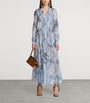 Ralph Lauren Collection Navy Linen-Silk Hannes Dress