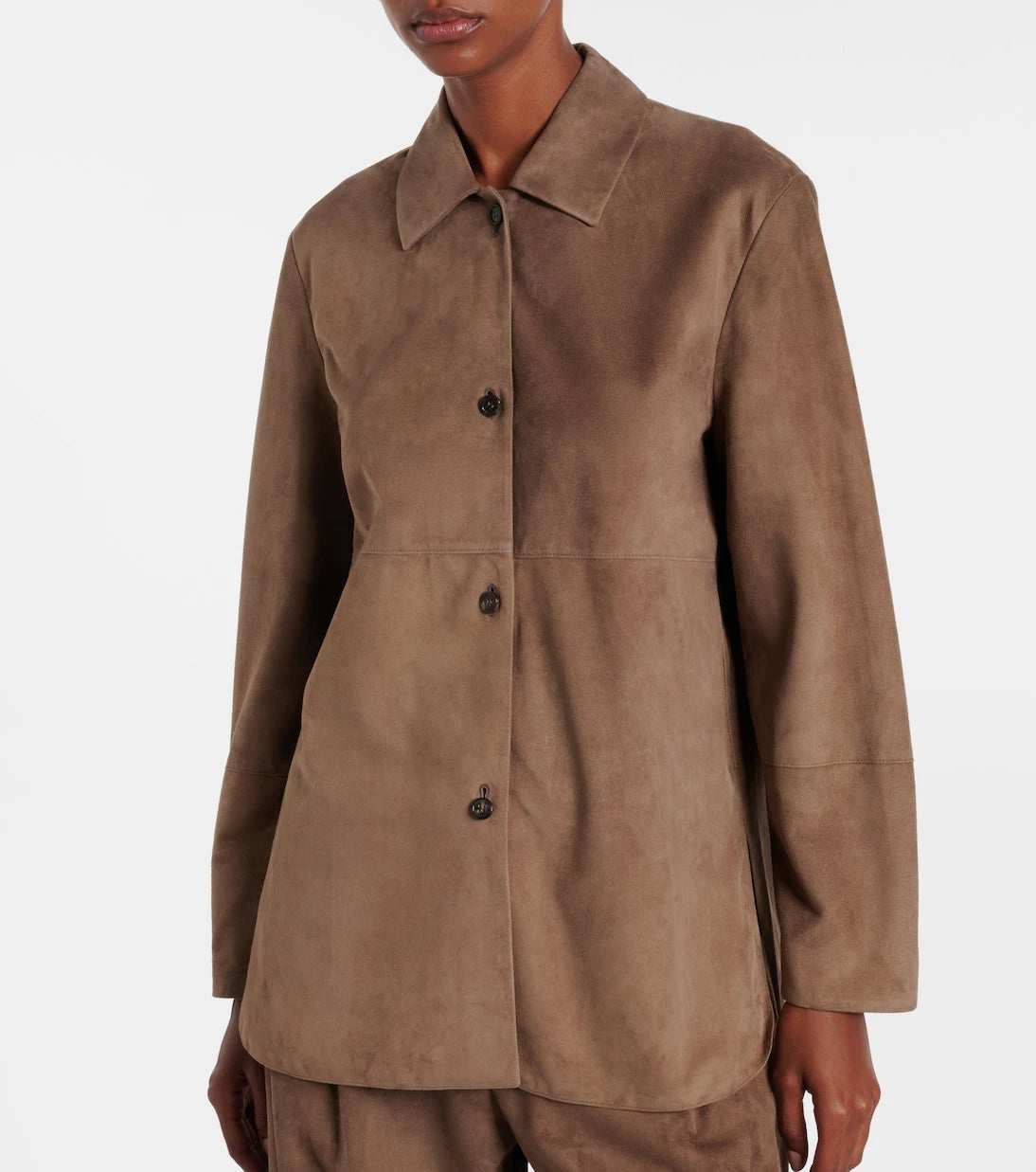 'S Max Mara - Estate suede overshirt