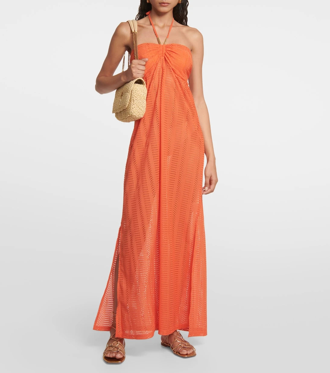 Melissa Odabash - Mila halterneck knitted maxi dress