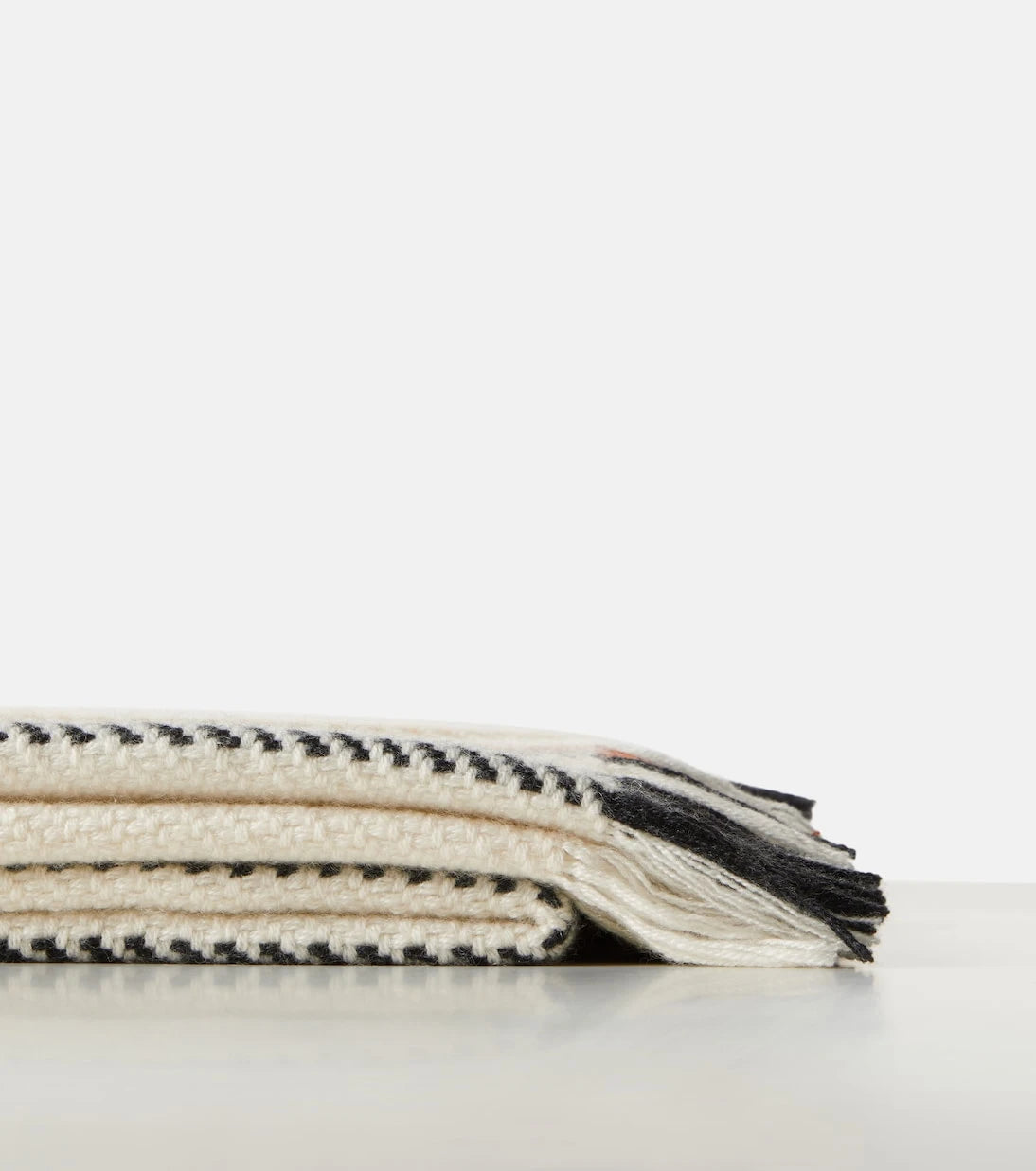 Loro Piana - Fringed striped cashmere blanket