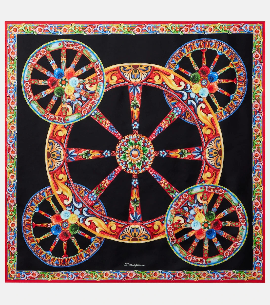 Dolce&Gabbana - Carretto silk twill scarf