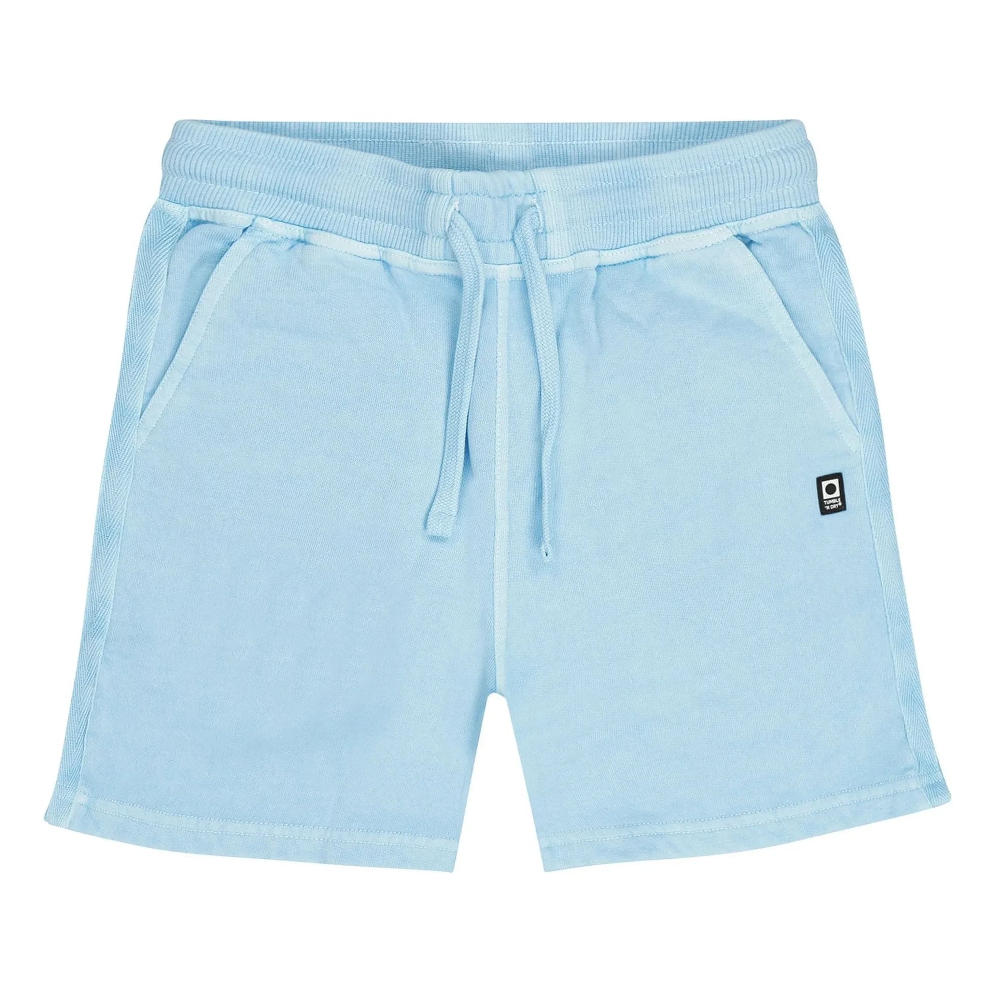 Tumble N'Dry - Big Wave Organic Cotton Jogger Shorts | Light blue