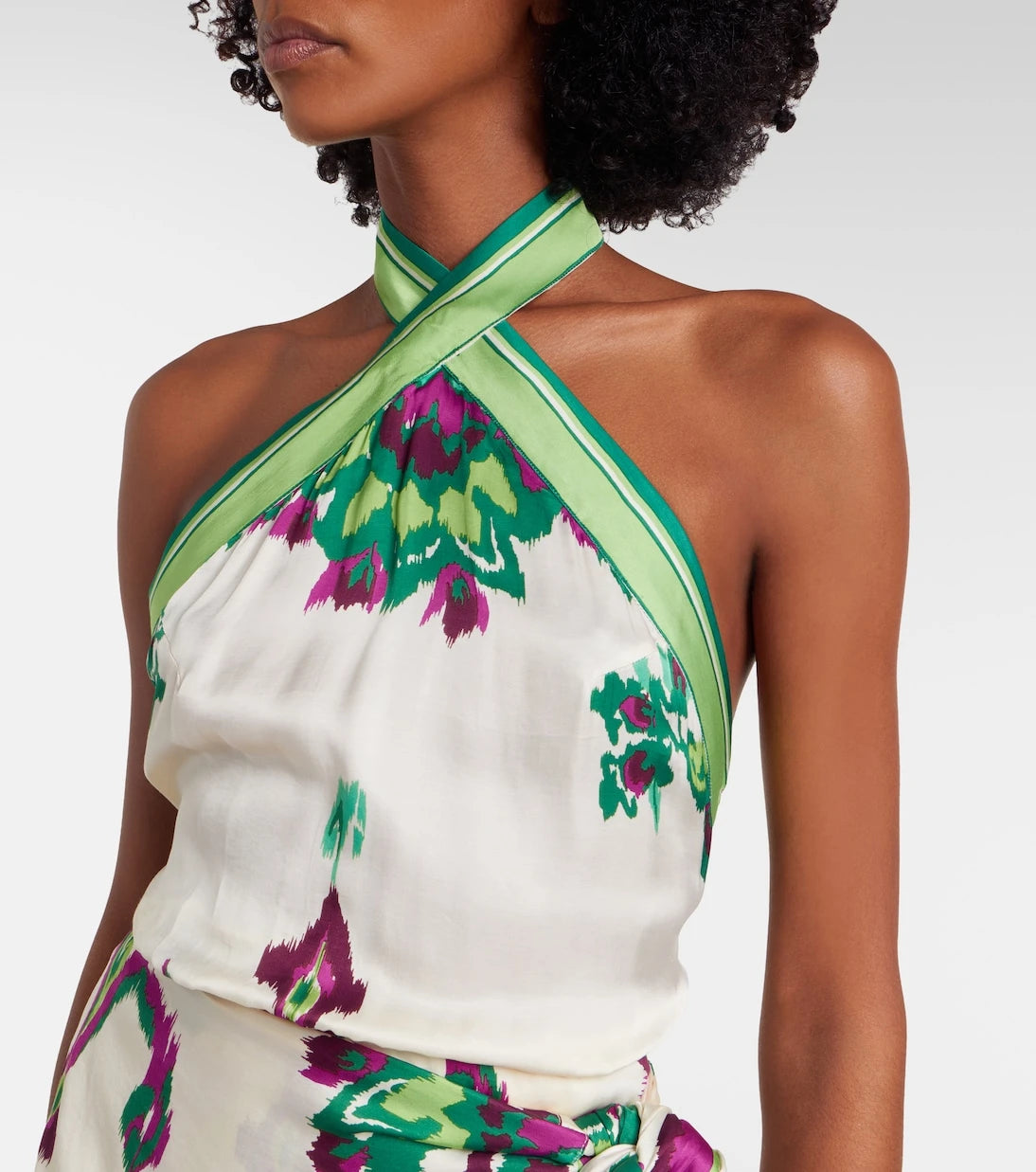 Poupette St Barth - Aya printed halterneck minidress