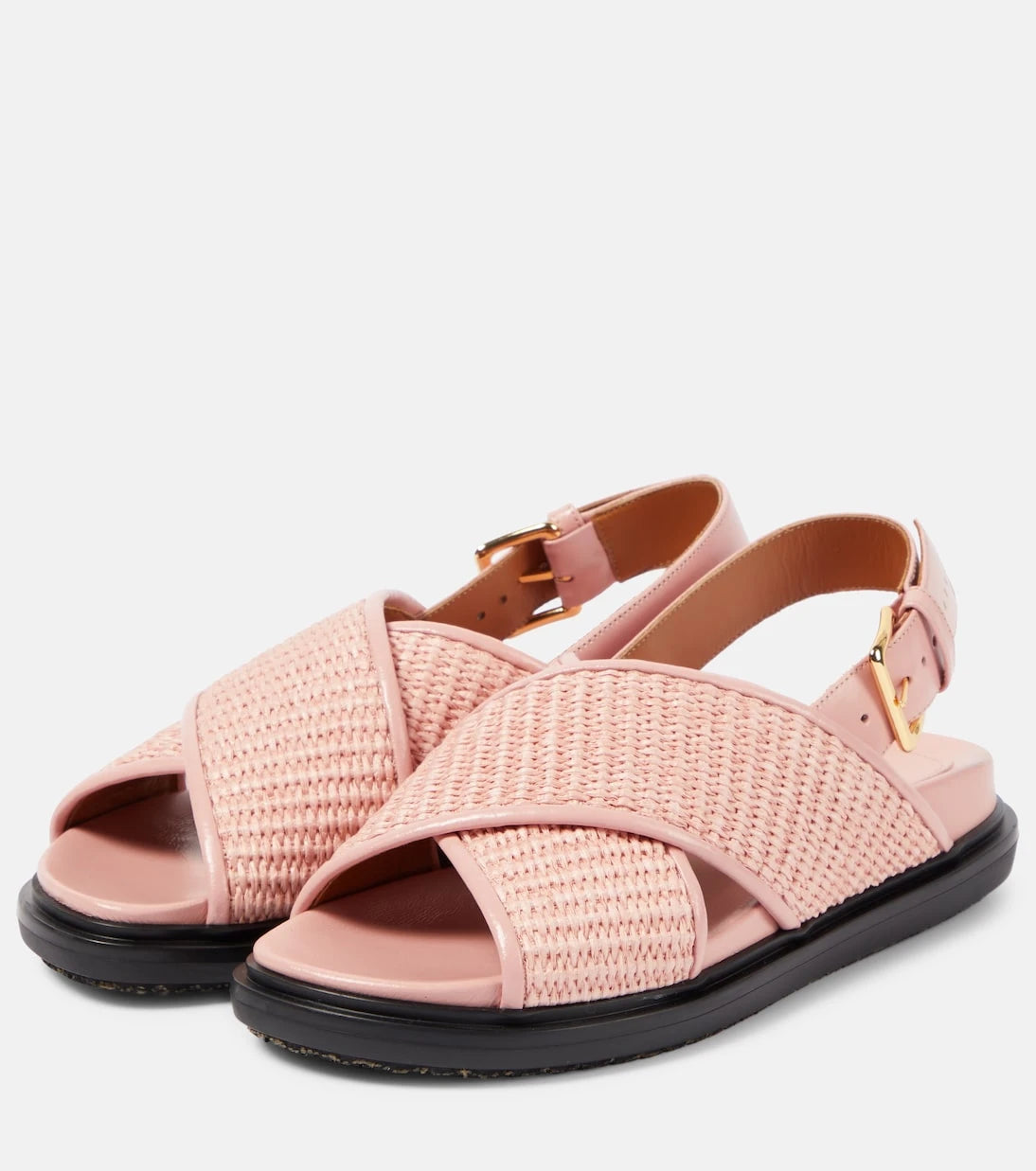 Marni - Fussbet raffia-effect sandals