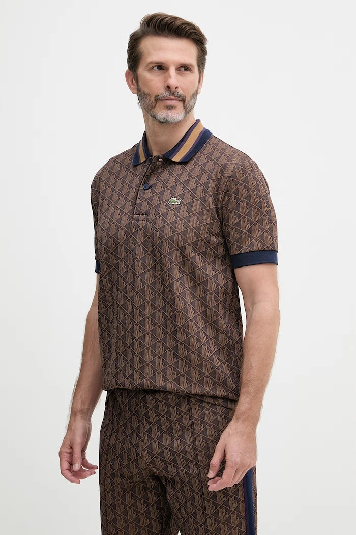 Lacoste тениска с яка мъжка