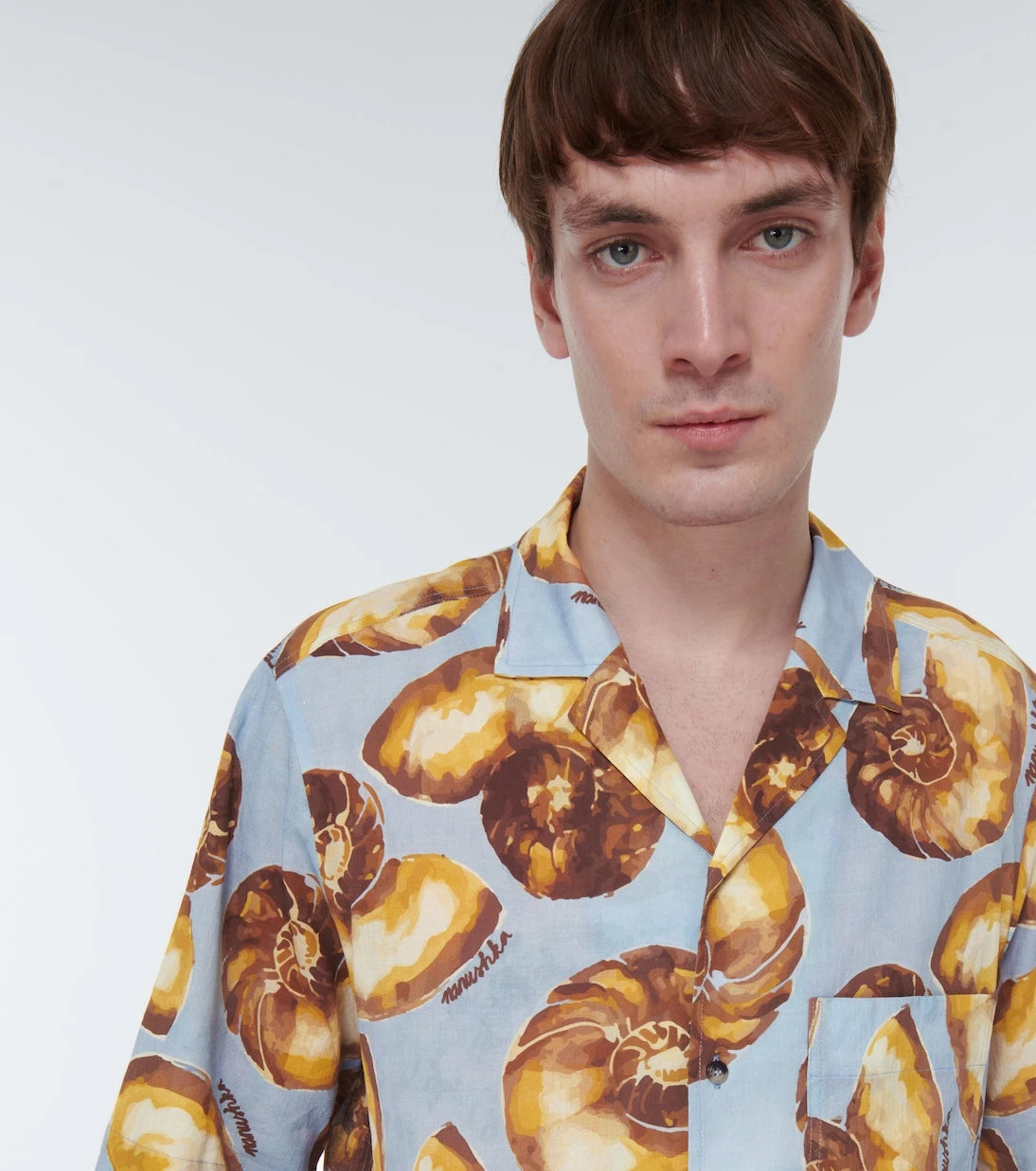Nanushka - Printed cotton bowling shirt