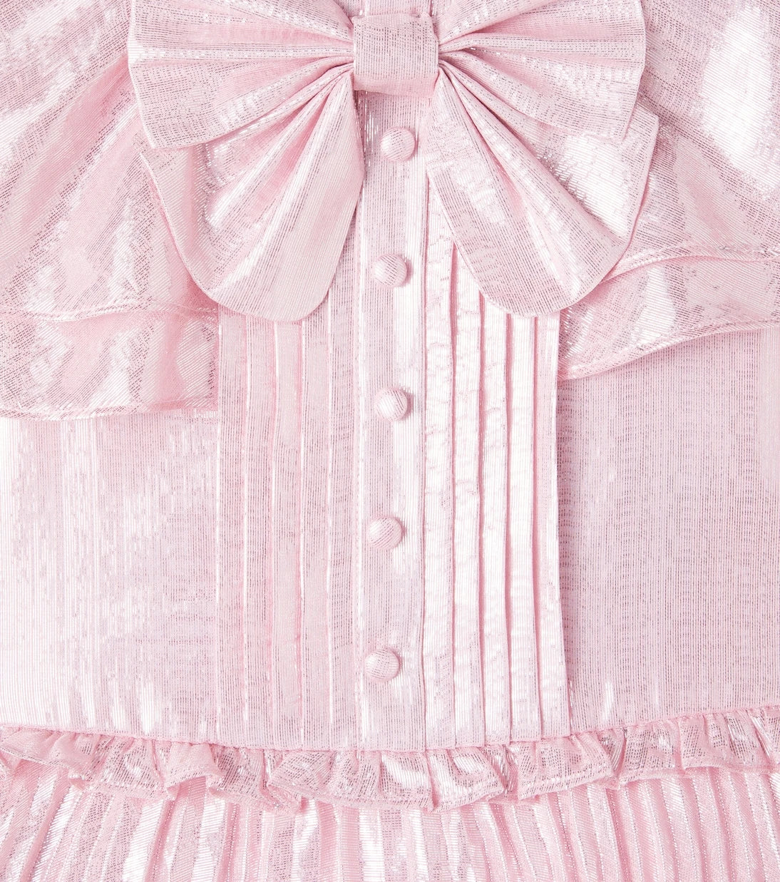 Self-Portrait Kids - Tiered silk-blend dress