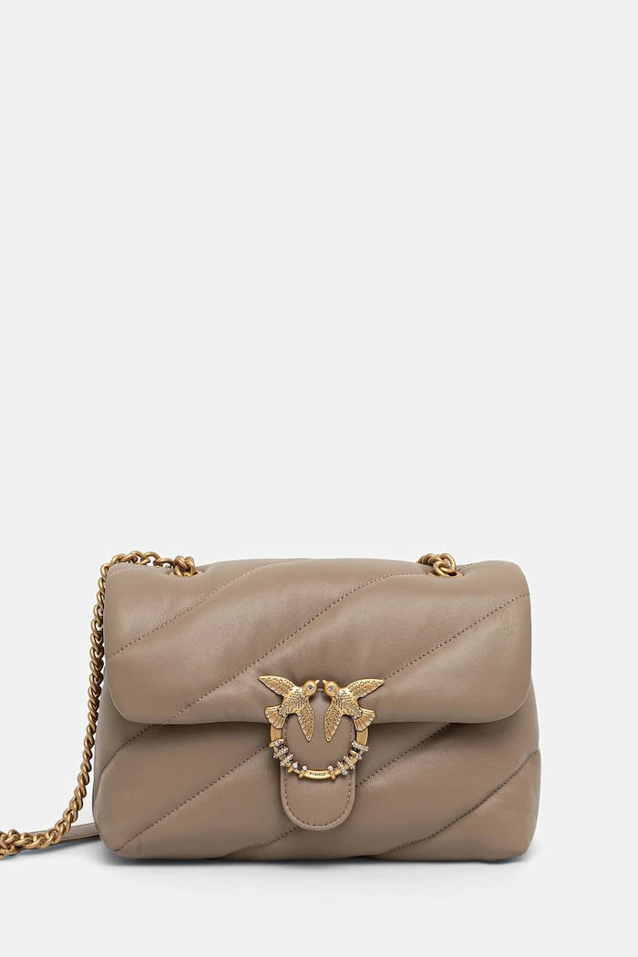Pinko sahte deri kadın crossbody çanta
