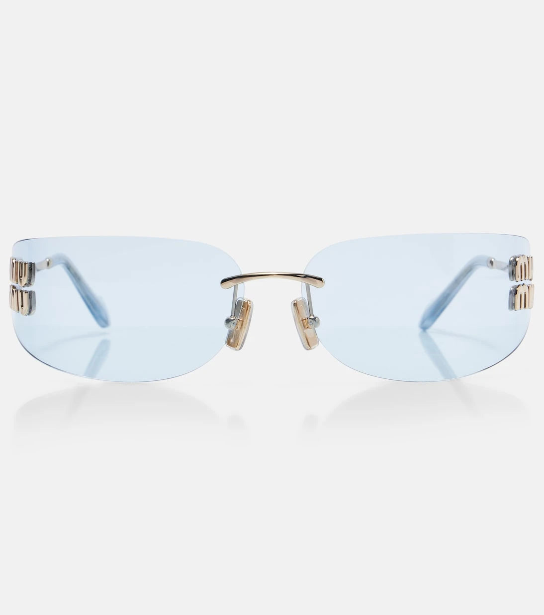 Miu Miu - Logo rectangular sunglasses