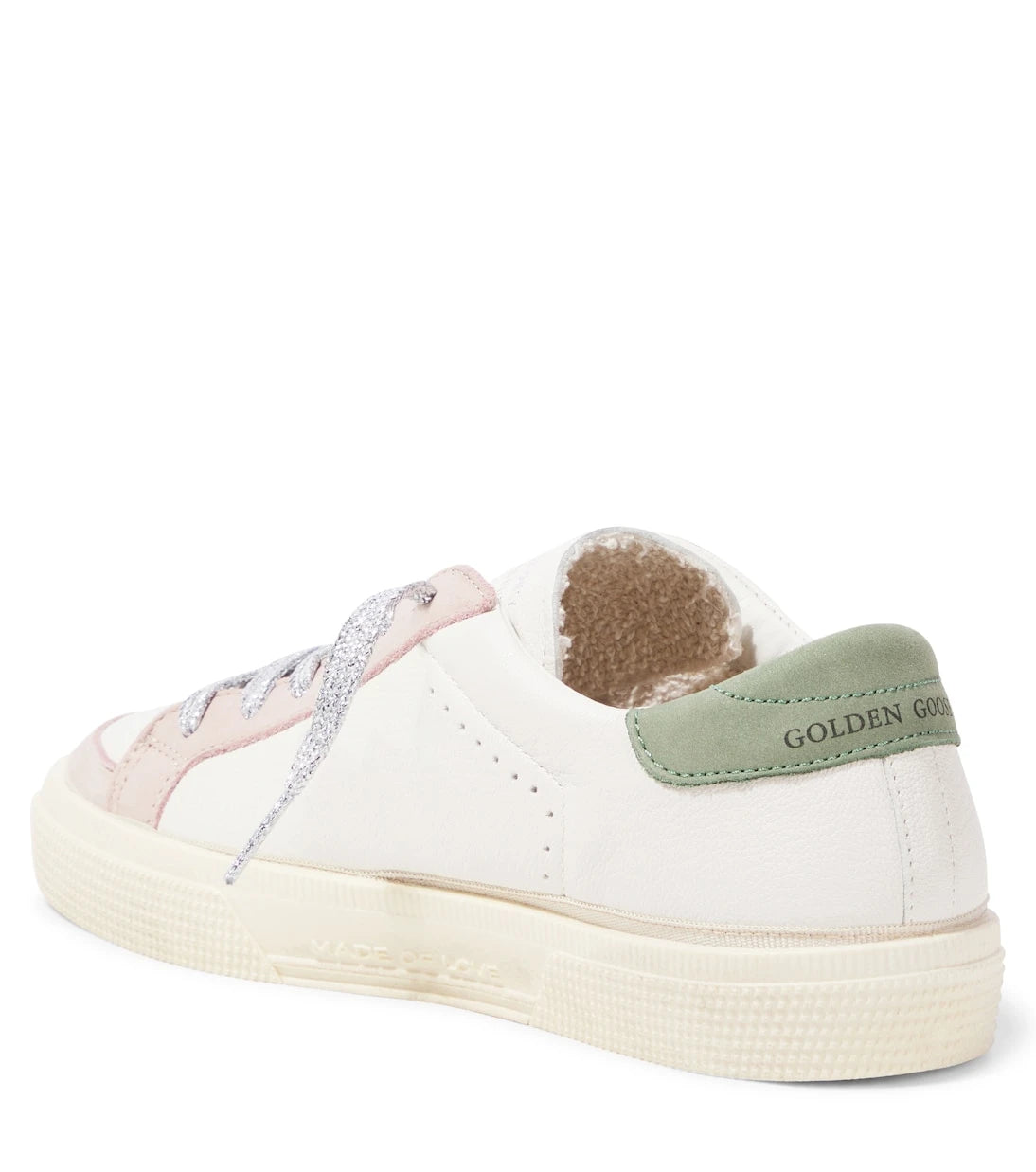 Golden Goose Kids - حذاء رياضي May جلد