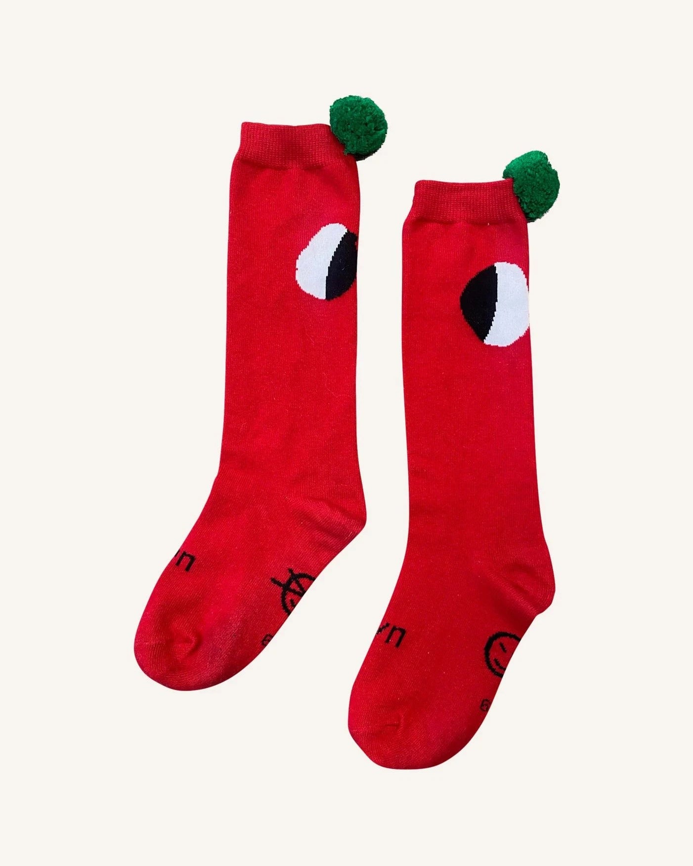 Wynken - Pom Pom Socks | Red