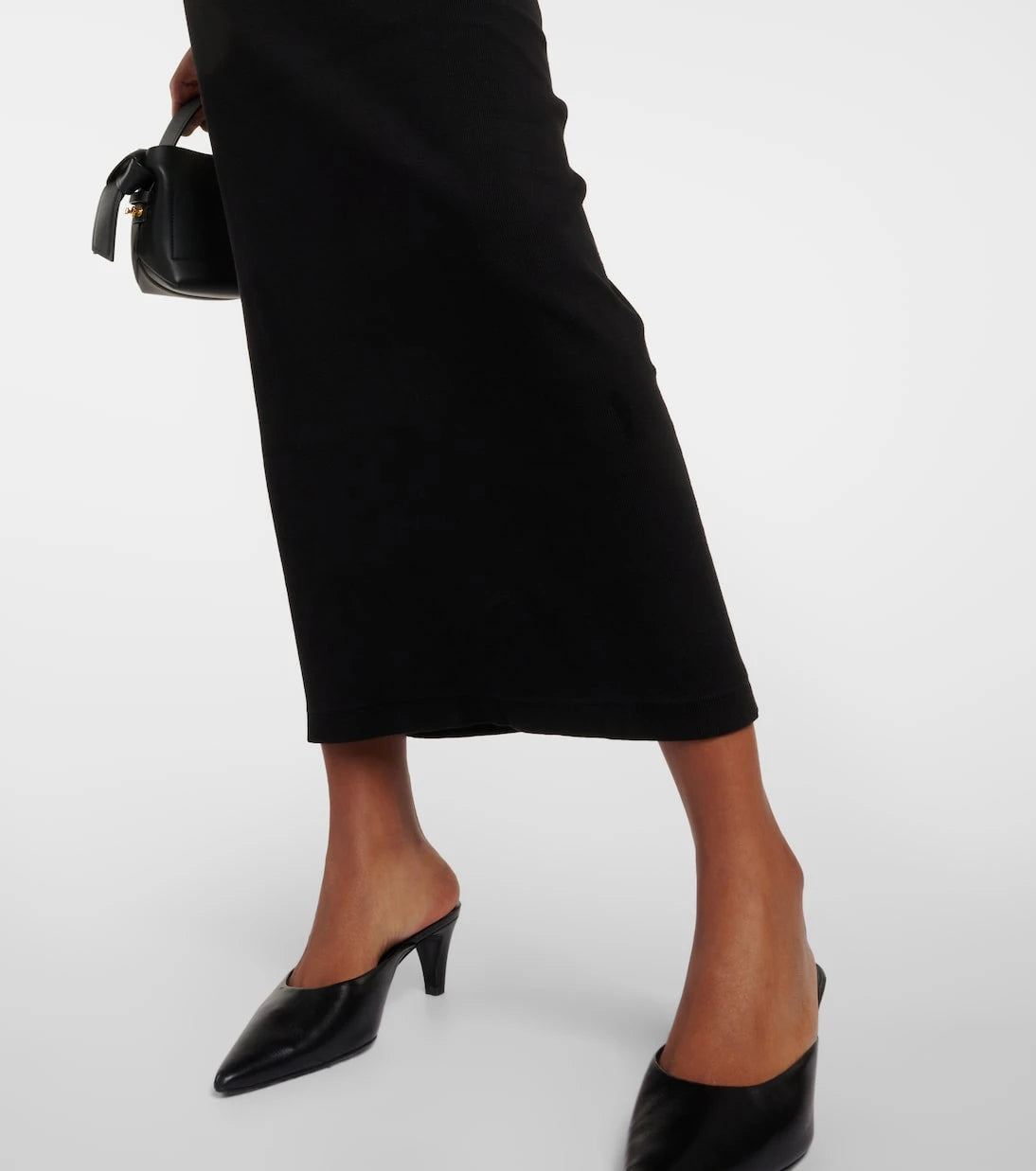 Re/Done - Ribbed-knit cotton-blend midi dress