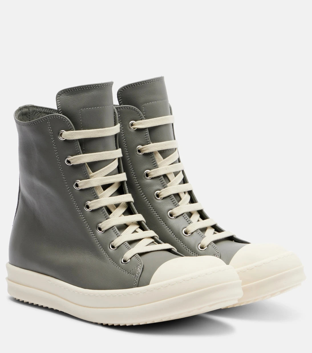 Rick Owens - Leather high-top sneakers