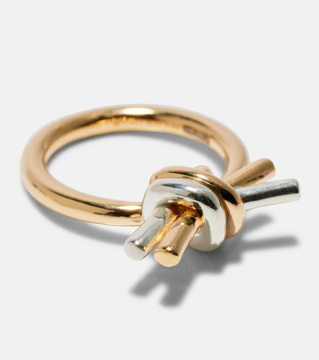 Bottega Veneta - Knot gold-plated sterling silver ring