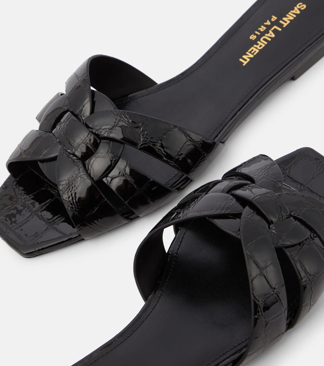 Saint Laurent - Tribute Nu Pieds 05 leather slides