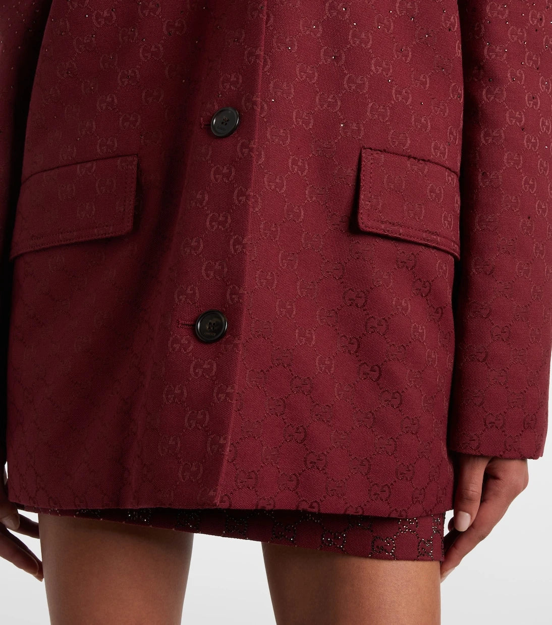 Gucci - GG Crystal canvas blazer