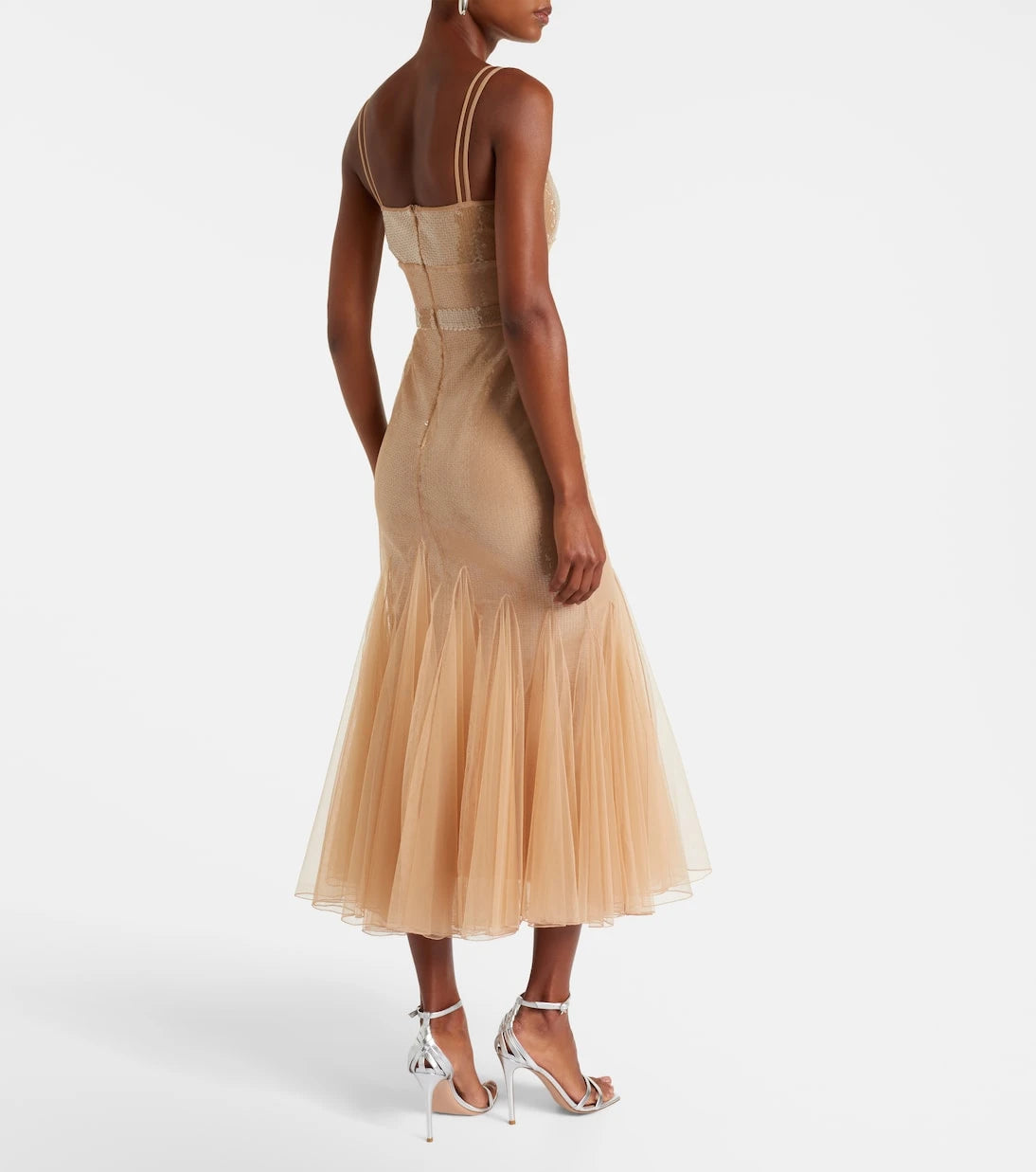 David Koma - Sequined tulle gown