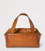 Brown Leather Top-Handle Bag