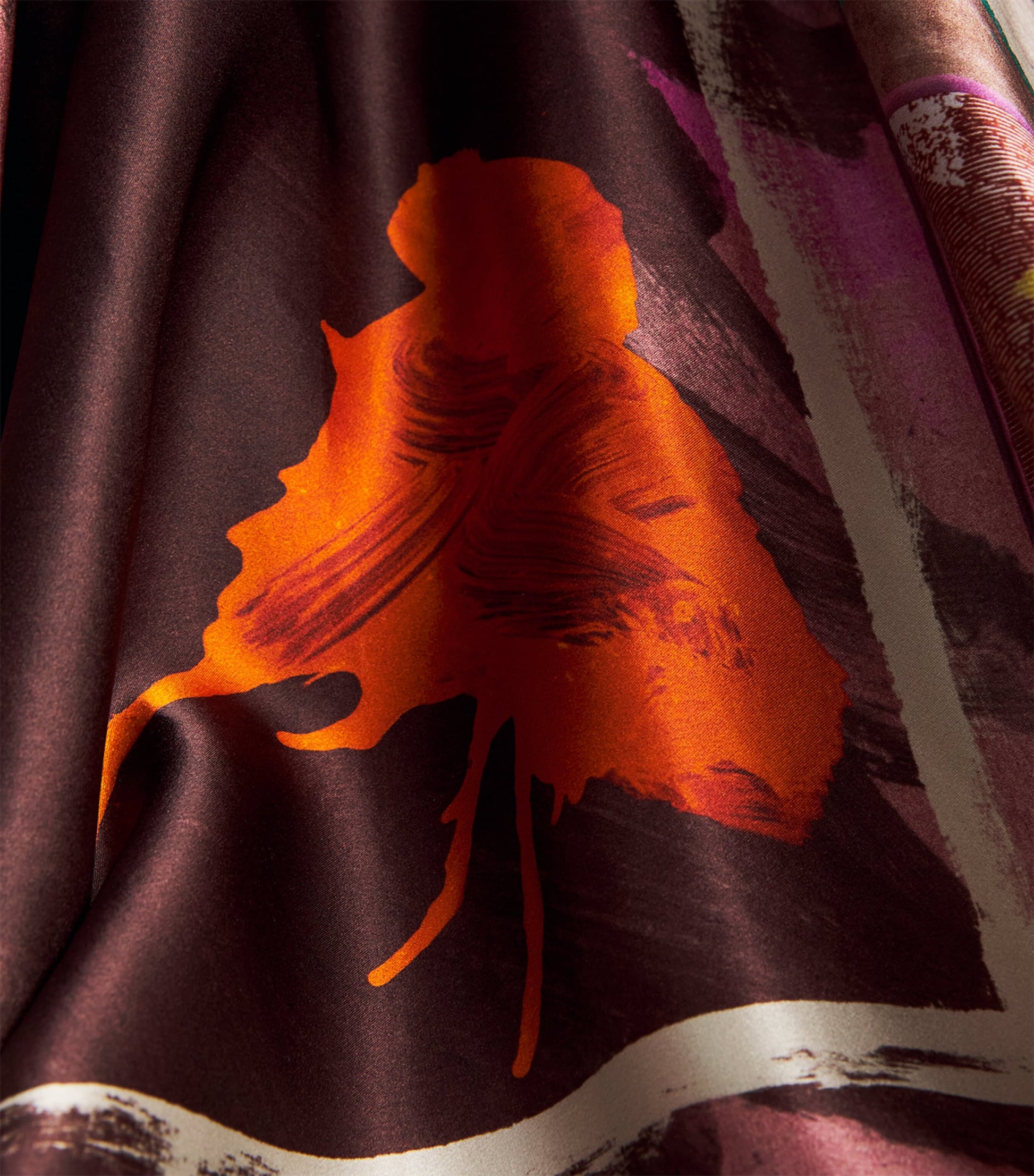 Silk Printed Lette Midi Dress