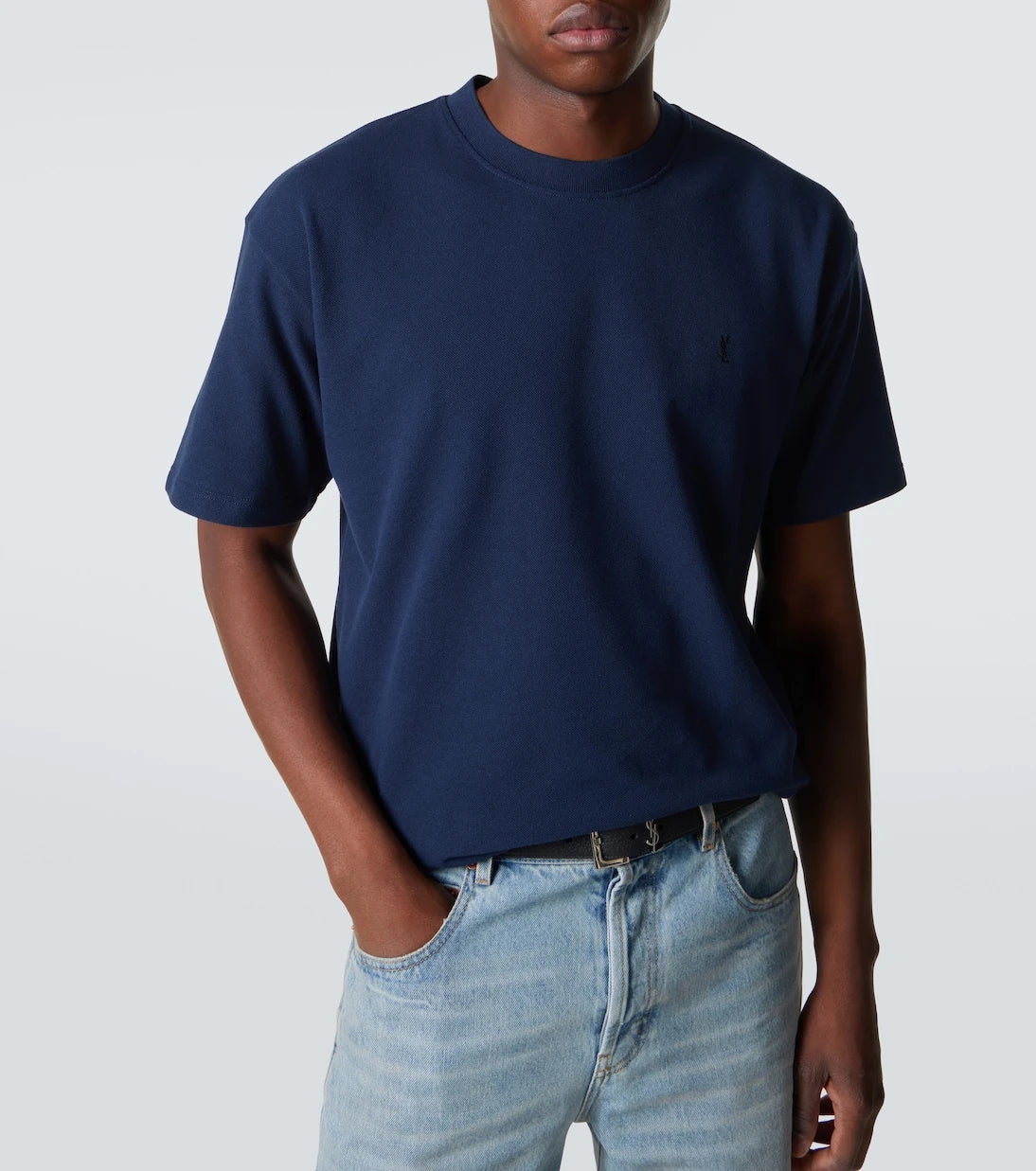 Saint Laurent - Cotton-blend T-shirt