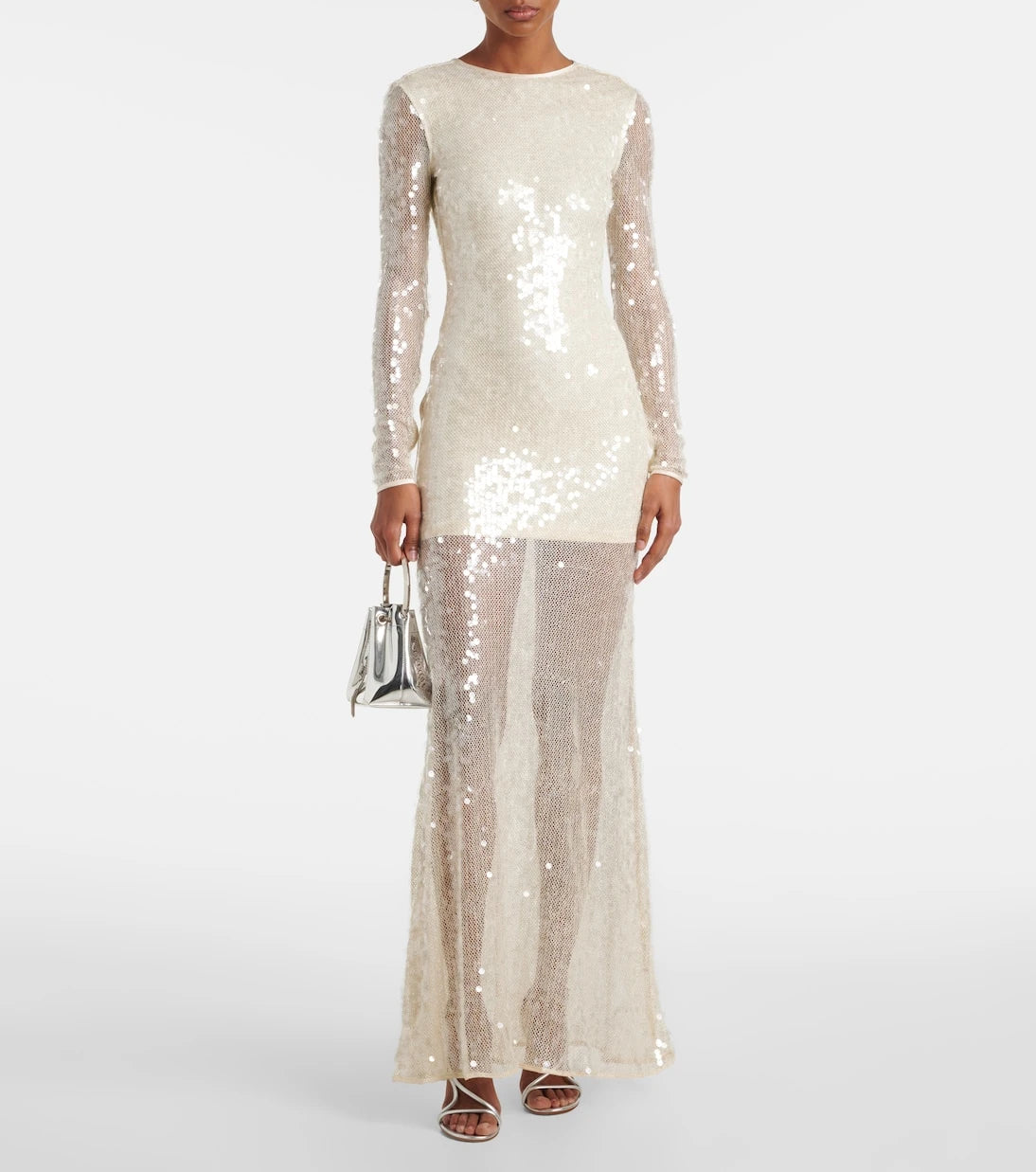 David Koma - Sequined open-back gown