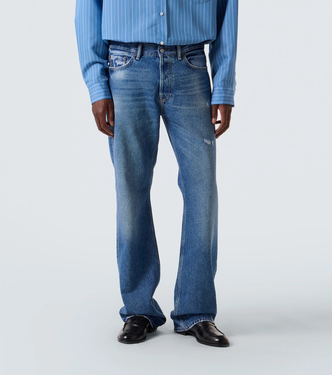 Acne Studios - بنطلون جينز مستقيم بقصة منخفضة 2010M