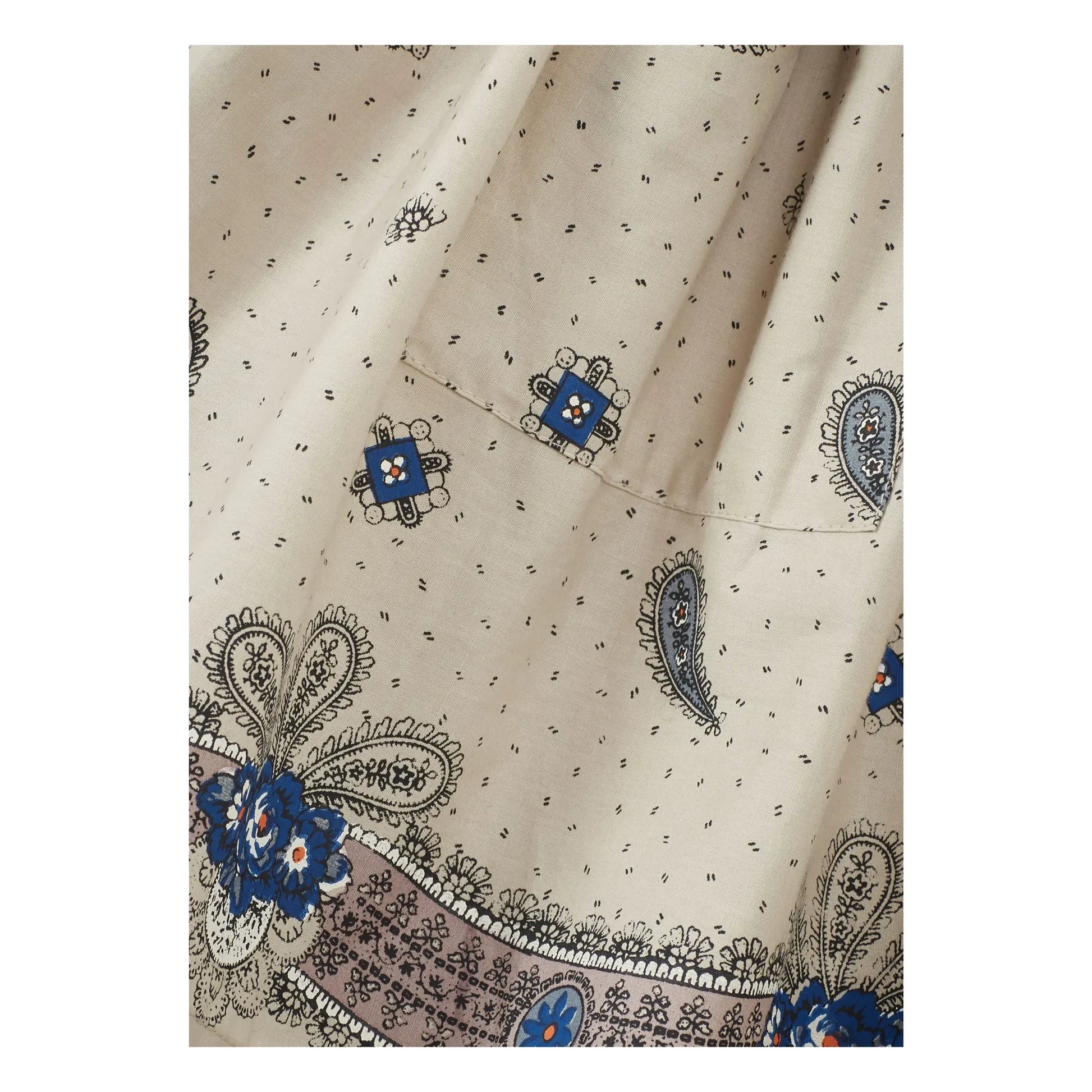 Caramel - Myla Paisley skirt | Ecru