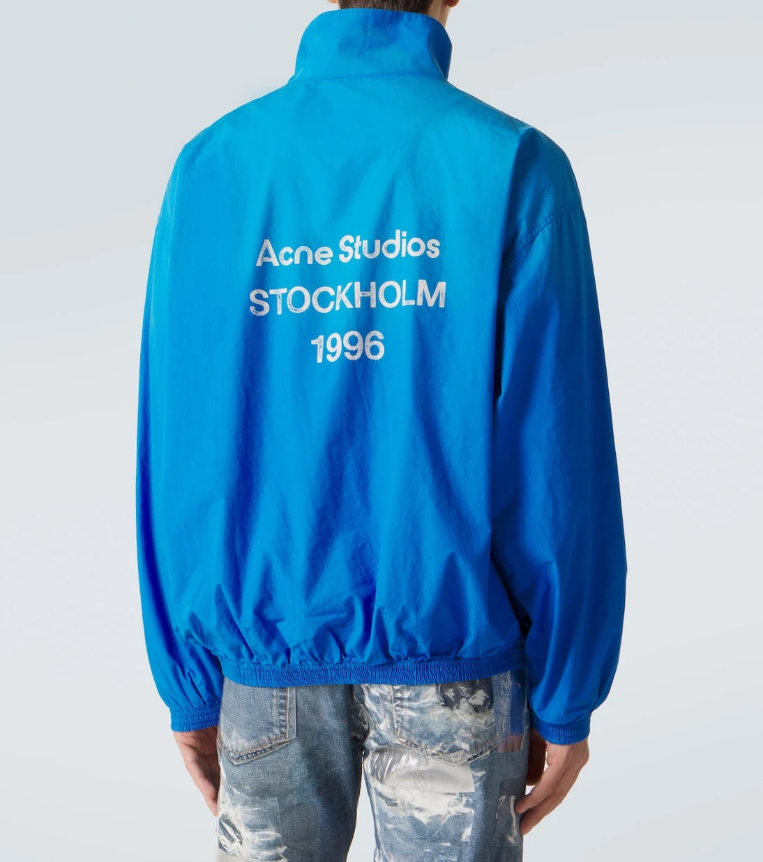 Acne Studios - سترة بوبلين قطنية بشعار