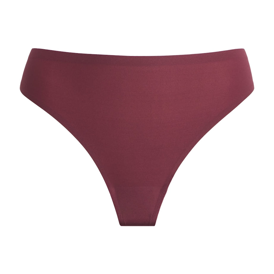 Burgundy SoftStretch Thong