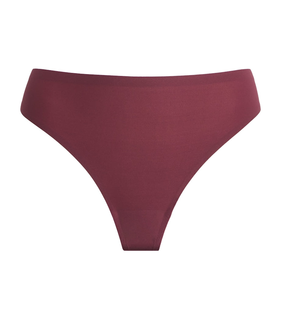 Burgundy SoftStretch Thong