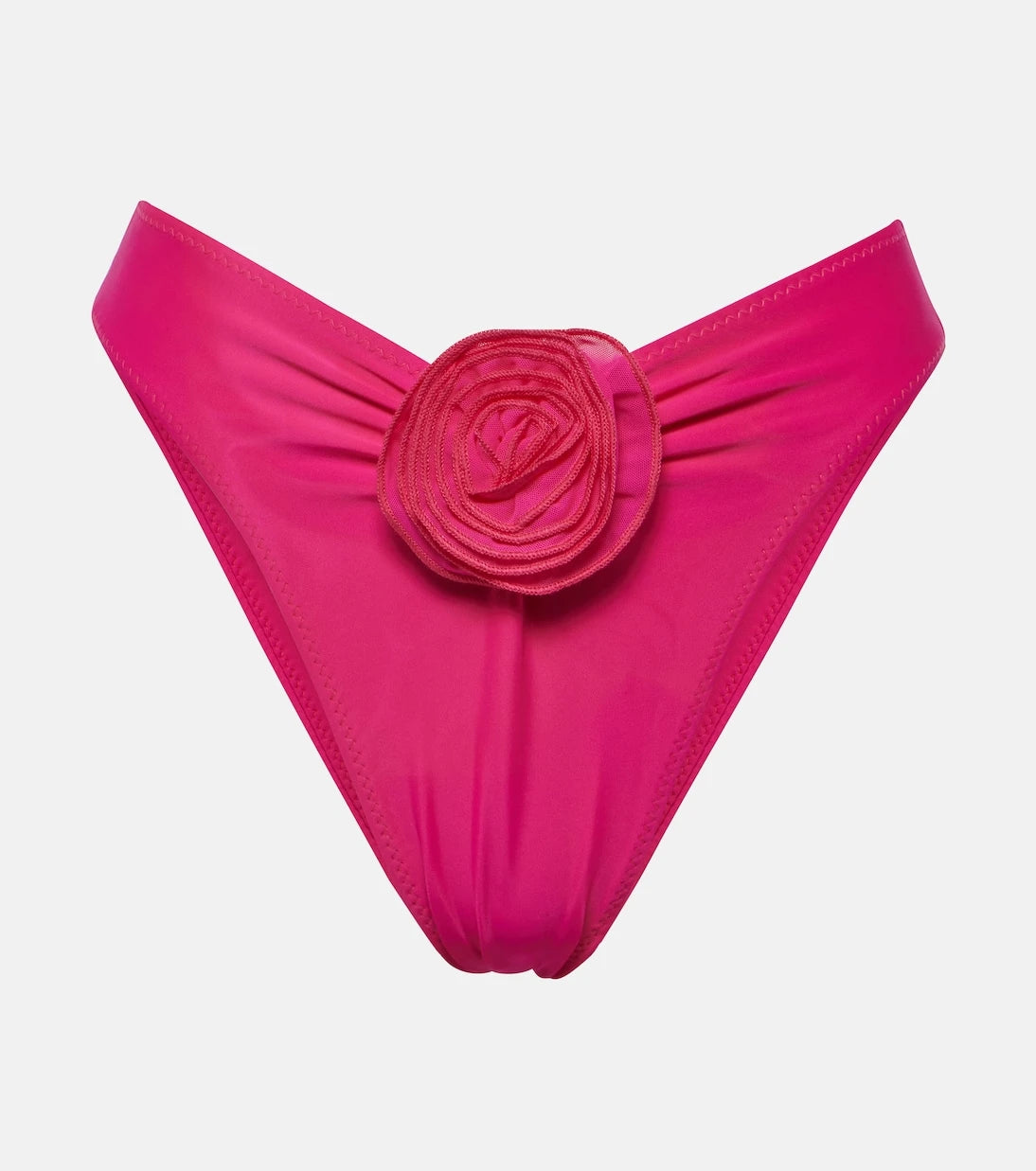 Same - Rose floral-appliqué bikini bottoms
