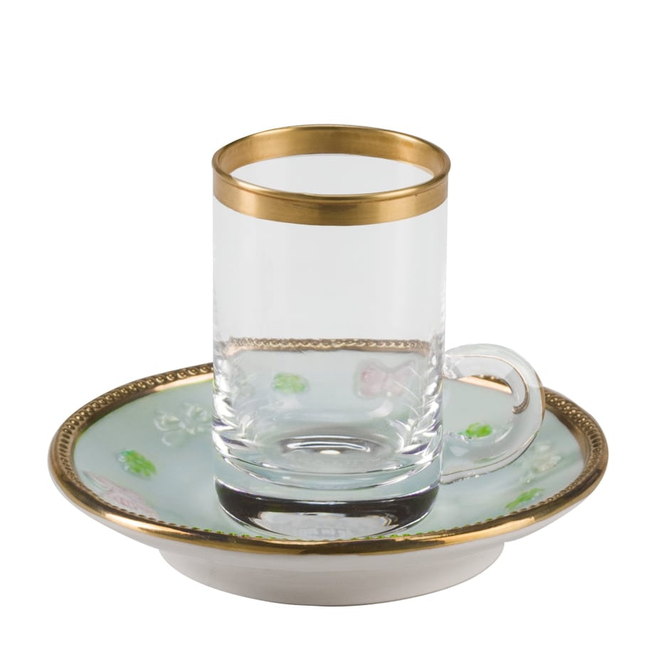 Blooming Butterfly Teacup and Saucer