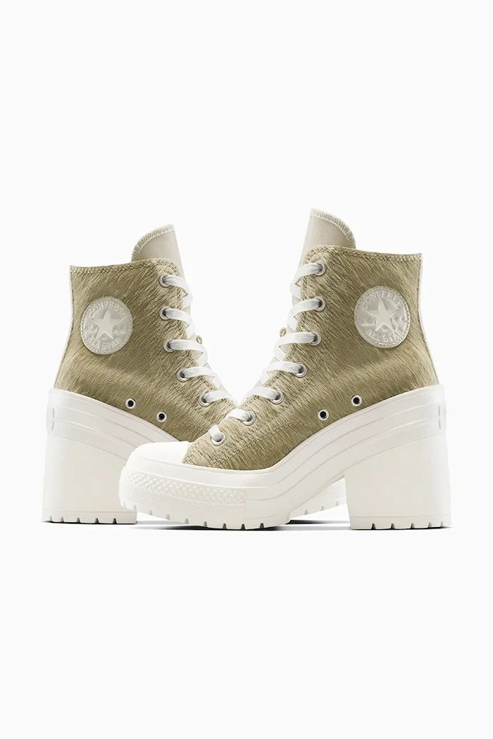 Високи кецове Converse Chuck 70 De Luxe Heel Pony Hair