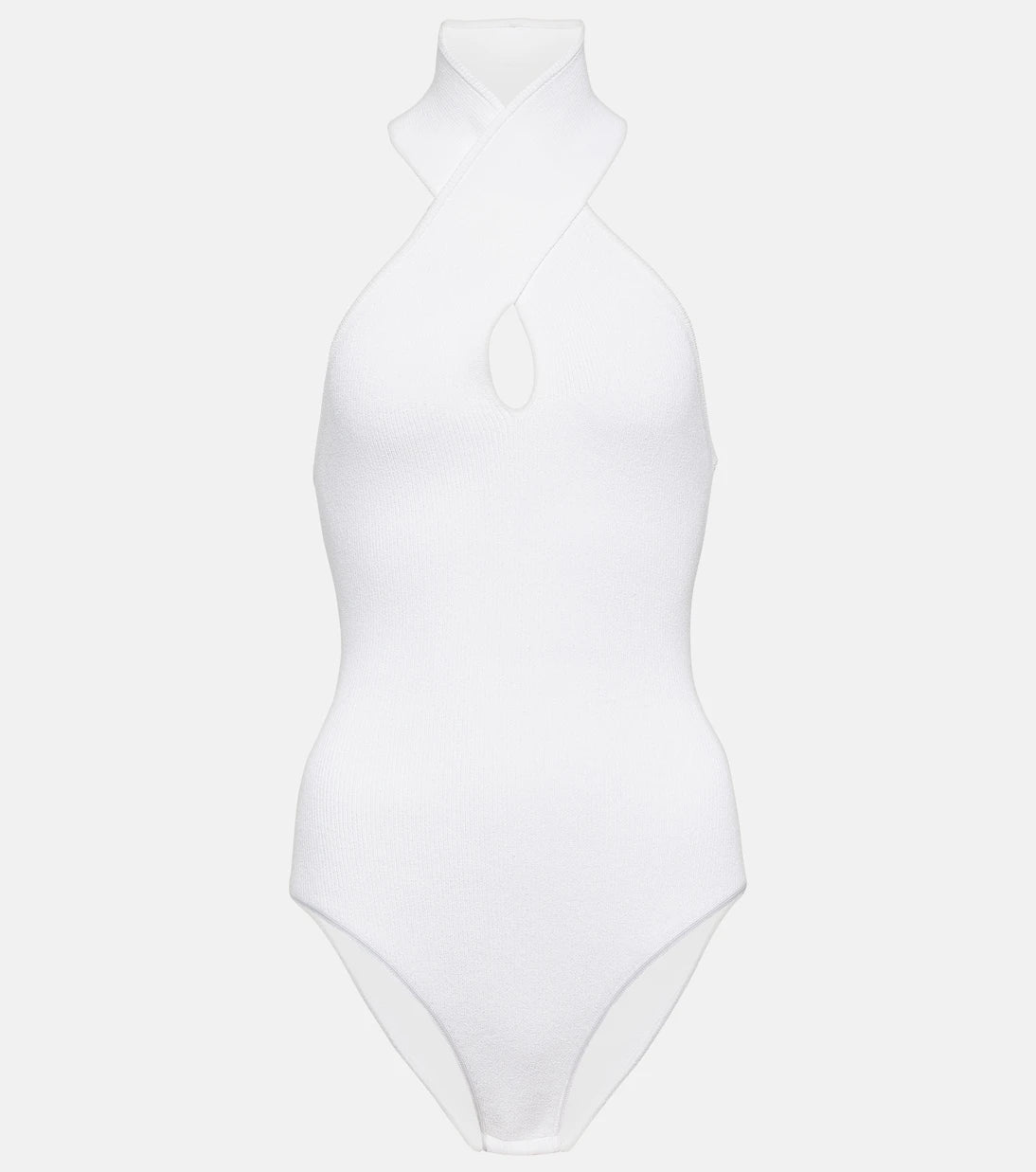 Alaïa - Fitilli örgü halter yaka body
