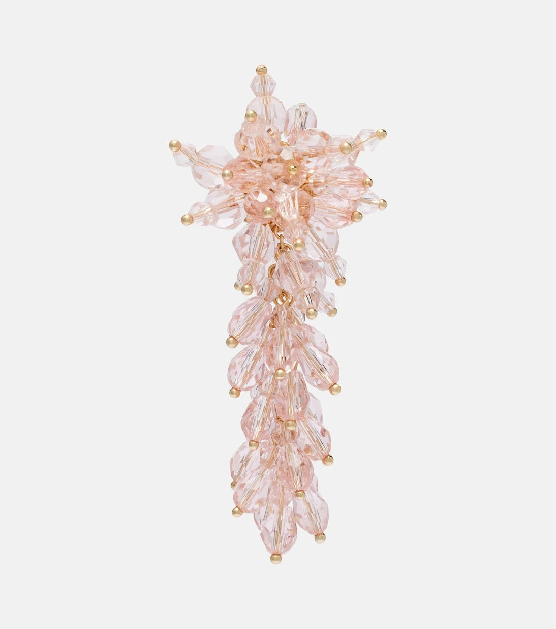 Self-Portrait - Crystal-embellished drop earrings