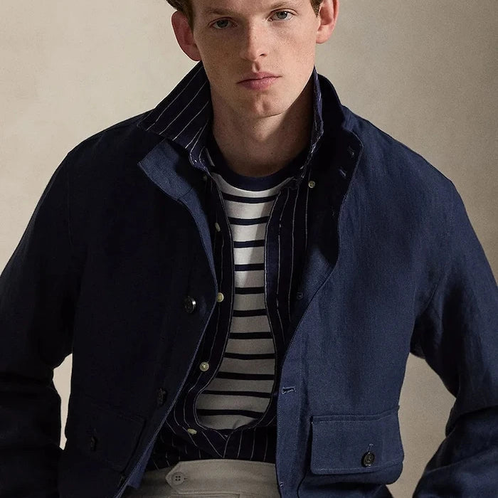 Polo Ralph Lauren Kısa Erkek Keten Ceket