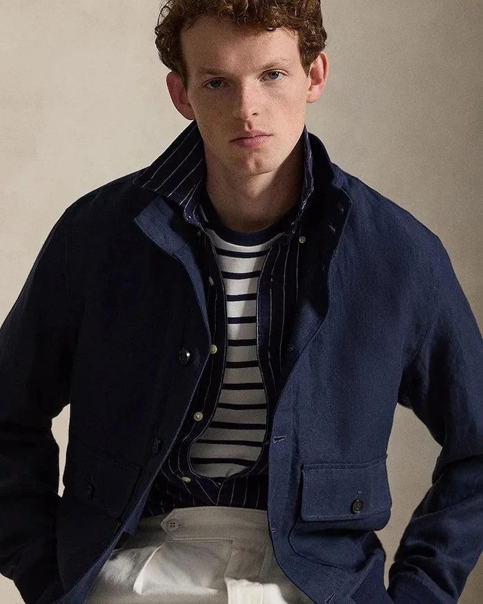 Polo Ralph Lauren Kısa Erkek Keten Ceket