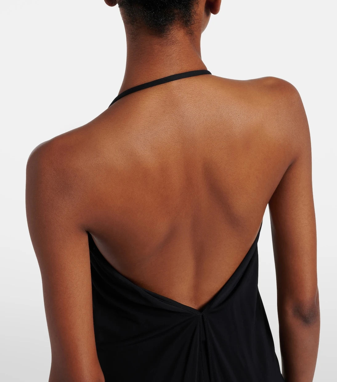 Alaïa - Draped jersey maxi dress