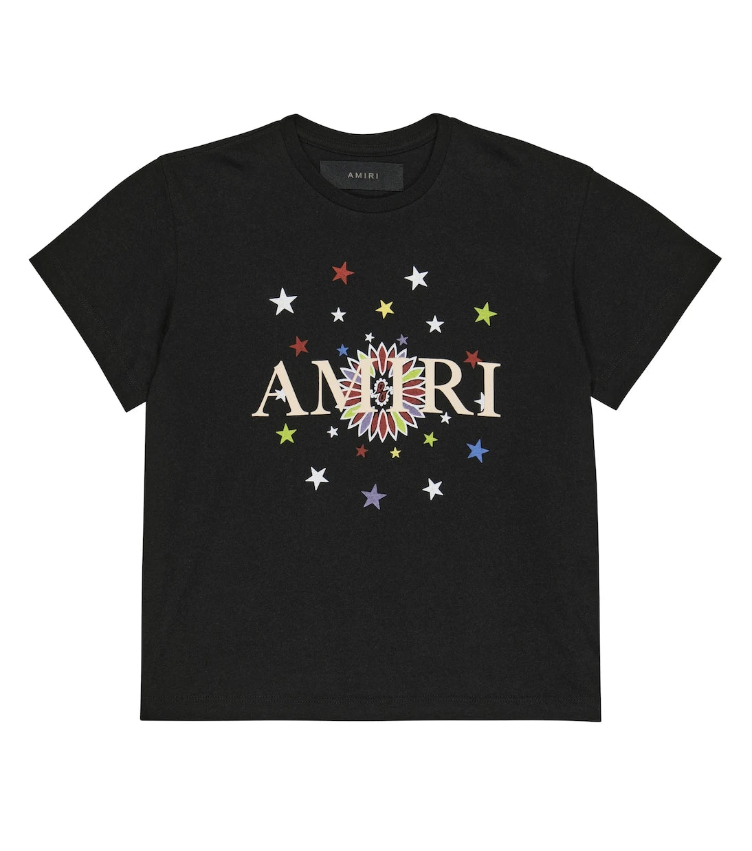 Amiri Kids - تيشيرت جيرسيه قطني بطبعة