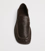 Leather Woven Daddy Loafers