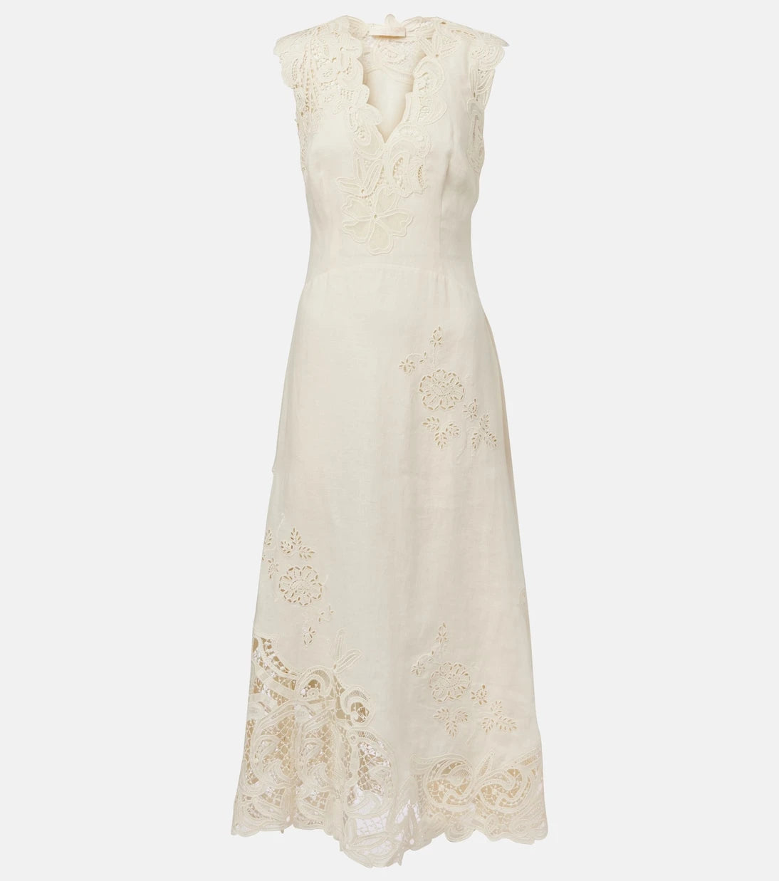 Ulla Johnson - Olivette lace-trimmed linen maxi dress