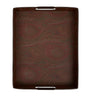 Cotton-Blend and Leather Arnica Rectangular Tray