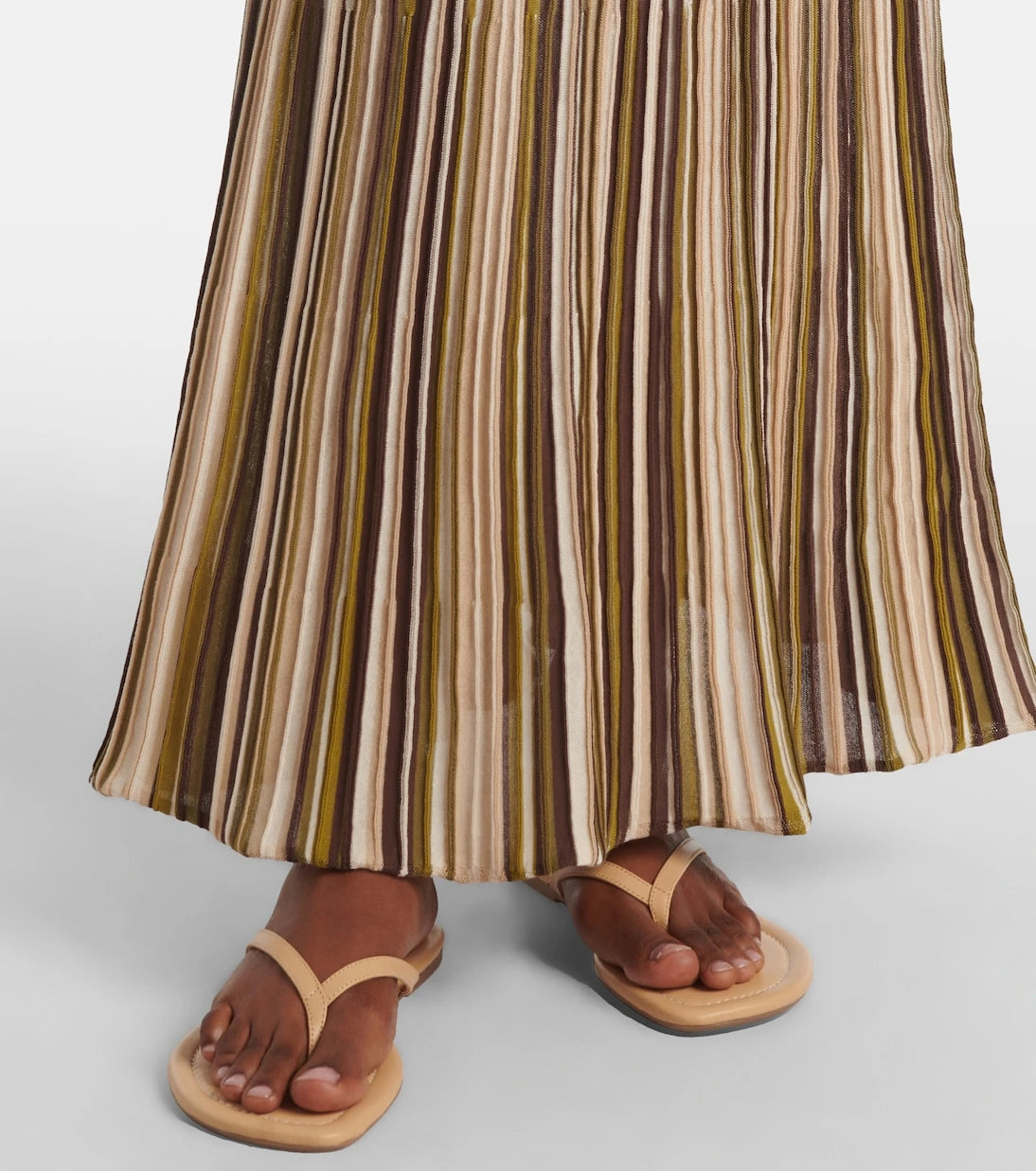 Faithfull - Citara plissé cotton-blend maxi skirt