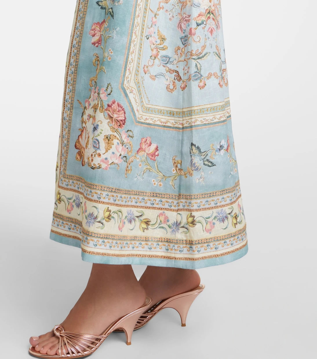 Zimmermann - Roselight floral linen midi dress