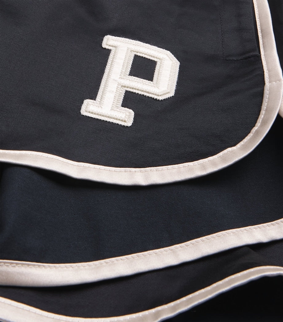 Sateen Logo Shorts POLO BLACK