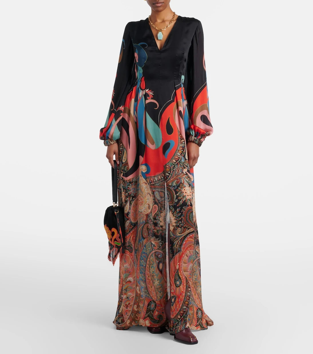 Etro - Paisley silk gown