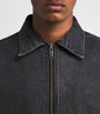 Black Harrington Denim Jacket
