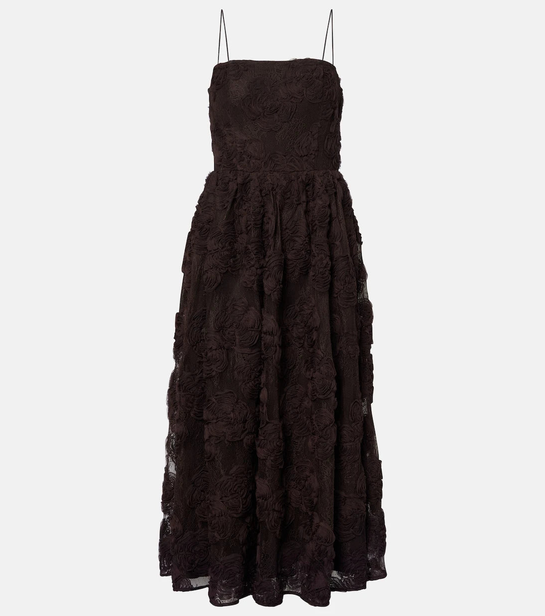 Rotate - Floral mesh midi dress