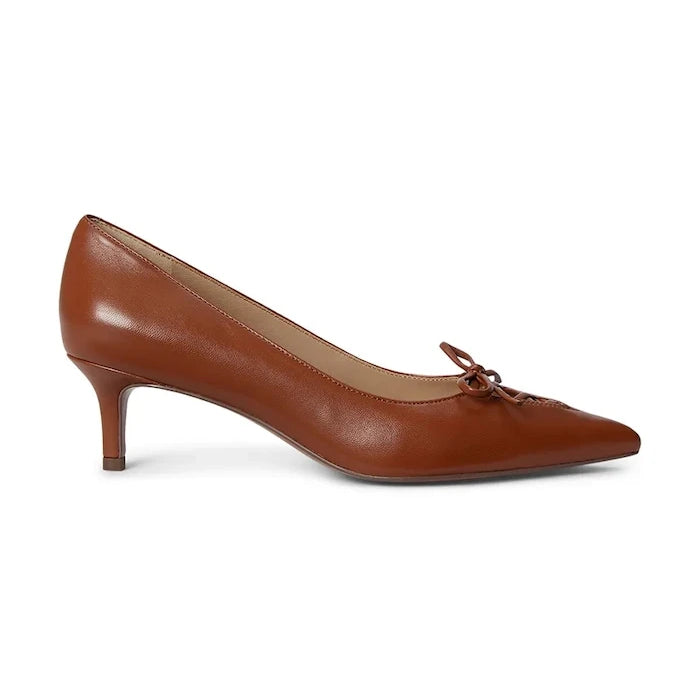 Lauren Ralph Lauren обувки с ток кожени Adrienne